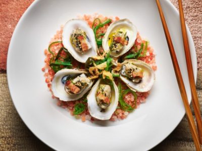 Asian-Inspired Shucked Merasheen Bay Oysters